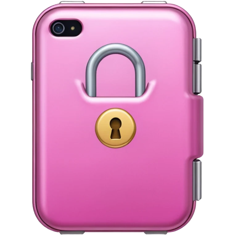 locked pink case emoji