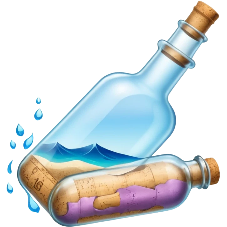 Message letter in Bottle emoji