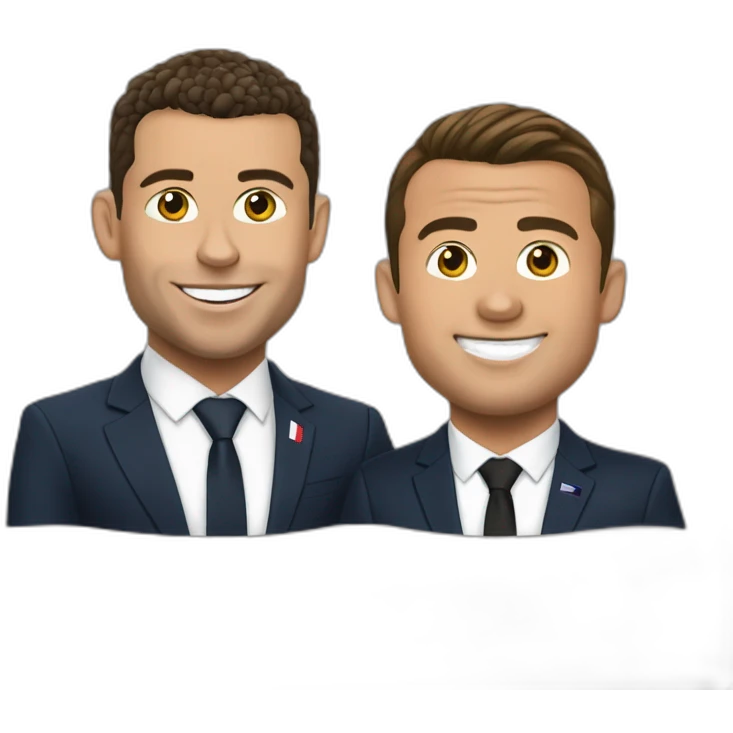 Ronaldo et macron emoji