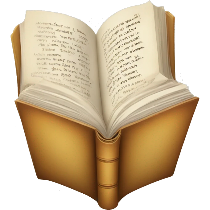 open book that says Bookish Vixen in script writing on the pages  emoji