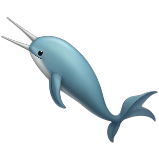 sleek narwhal emoji
