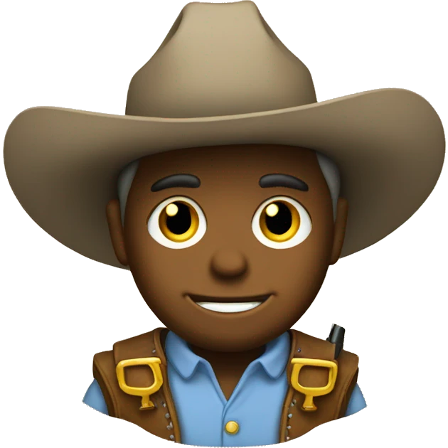 Cowboy smiley with guns  emoji