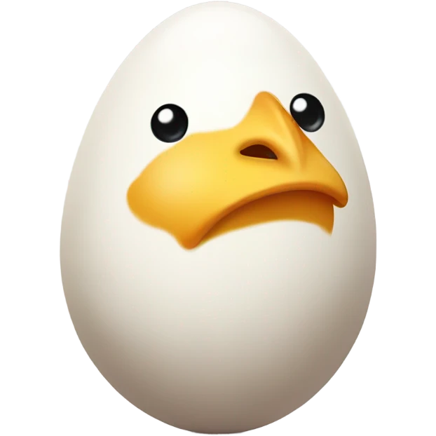 A chicken egg saying “I like you” emoji