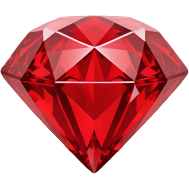 Red diamond carved on its front "RED" emoji
