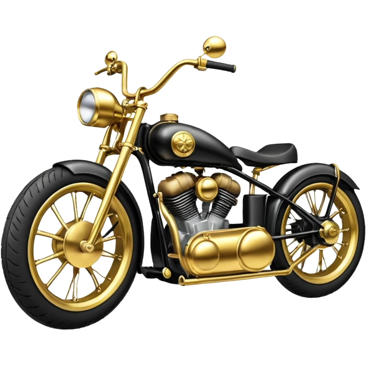 Tandem-wheel double rear axle steam-engined motorcycle  emoji