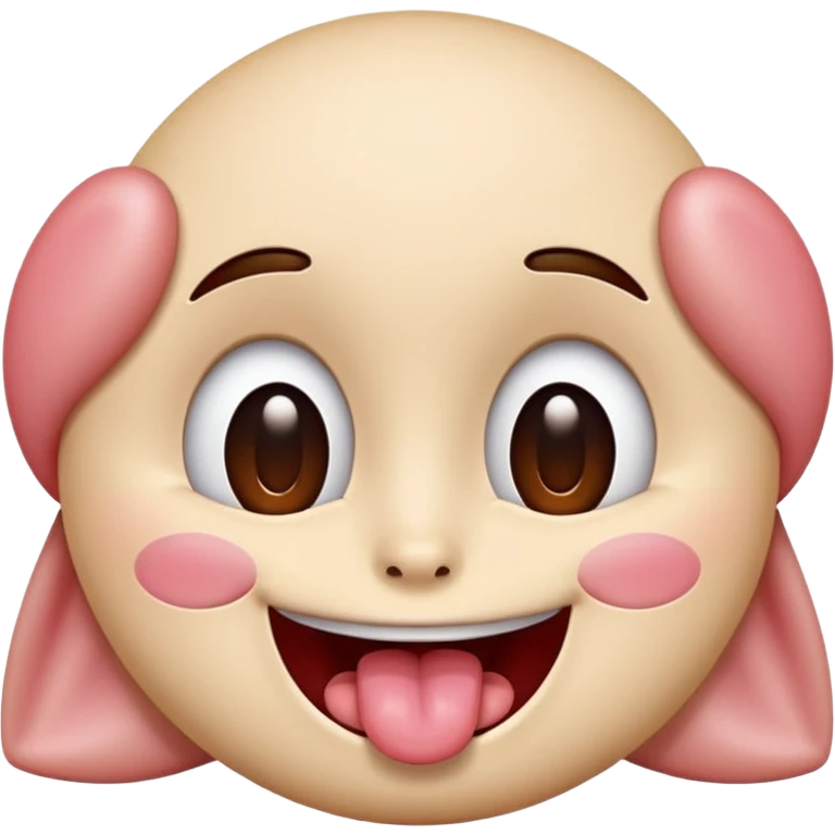 Face with tongue out, smiling and blushing and eyes rolled back  emoji