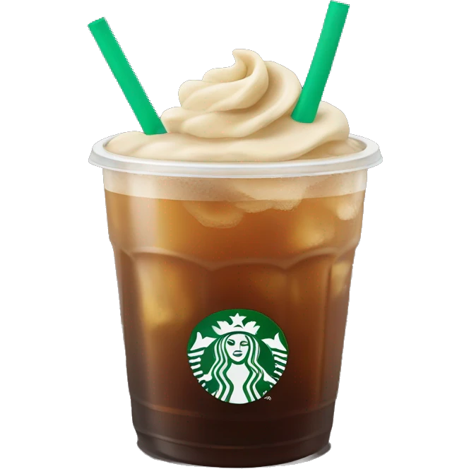 starbucks drink vanilla cold brew emoji