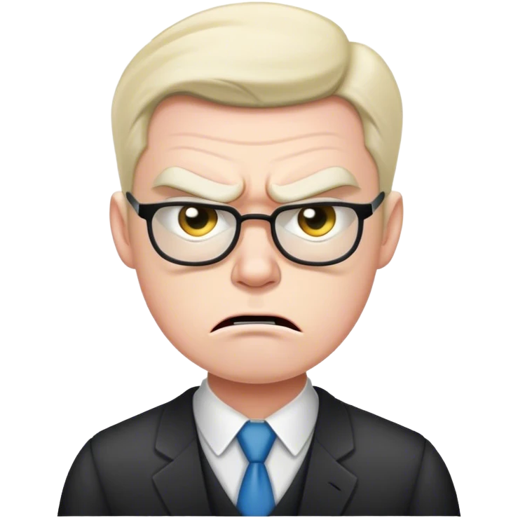 Angry accountant emoji