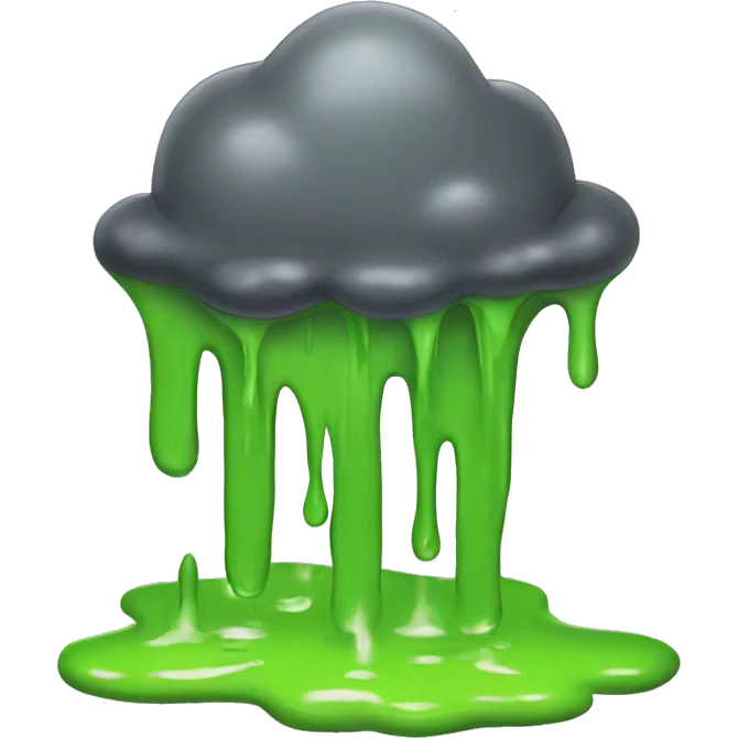 A puddle of dripping slime  emoji
