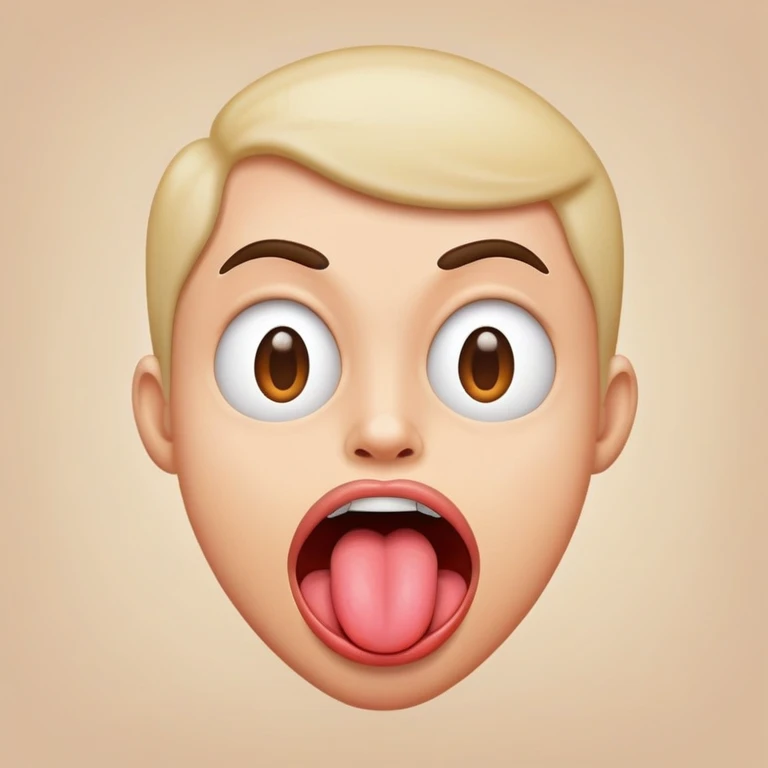 Tongue out crazy face emoji