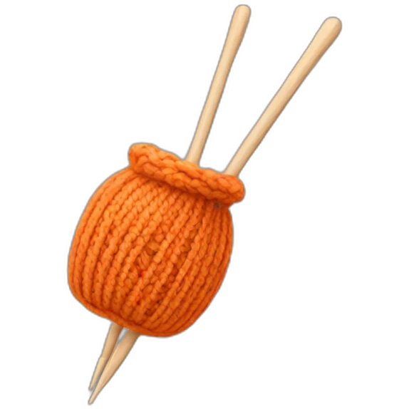 knitting needles emoji