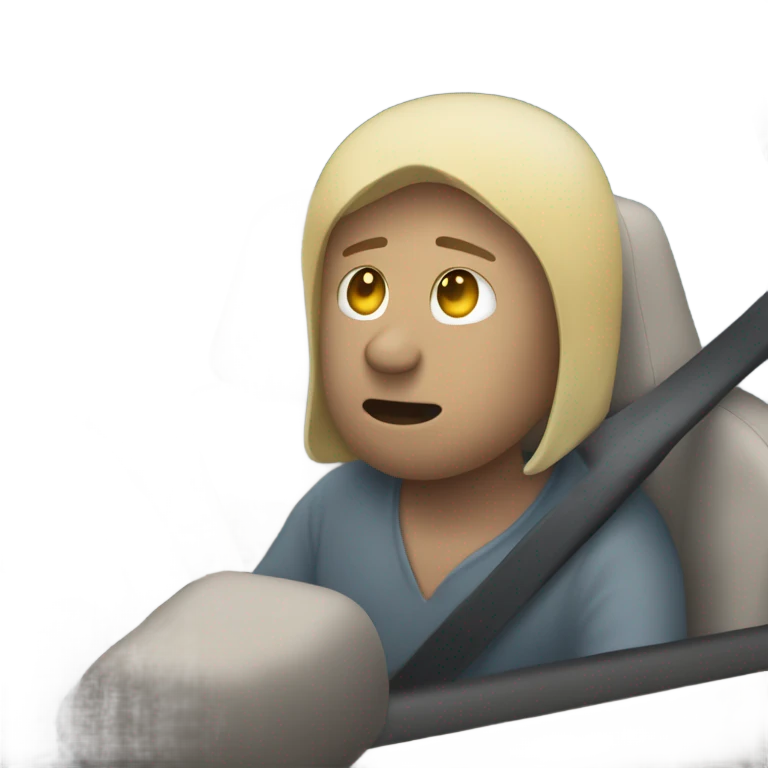 Crying in the car emoji