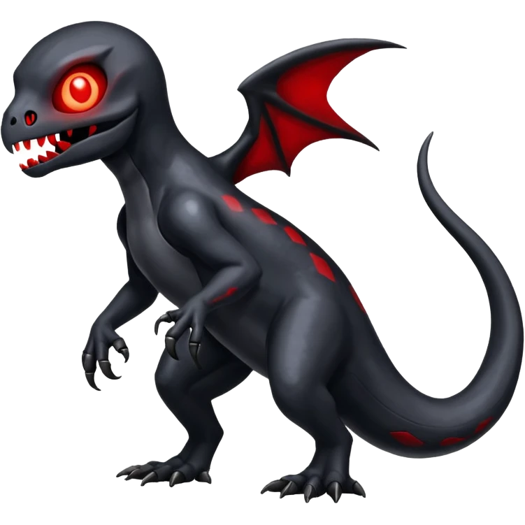 Shiny Evil Duskull-Salandit-Fakémon-hybrid-creature (full body)  emoji