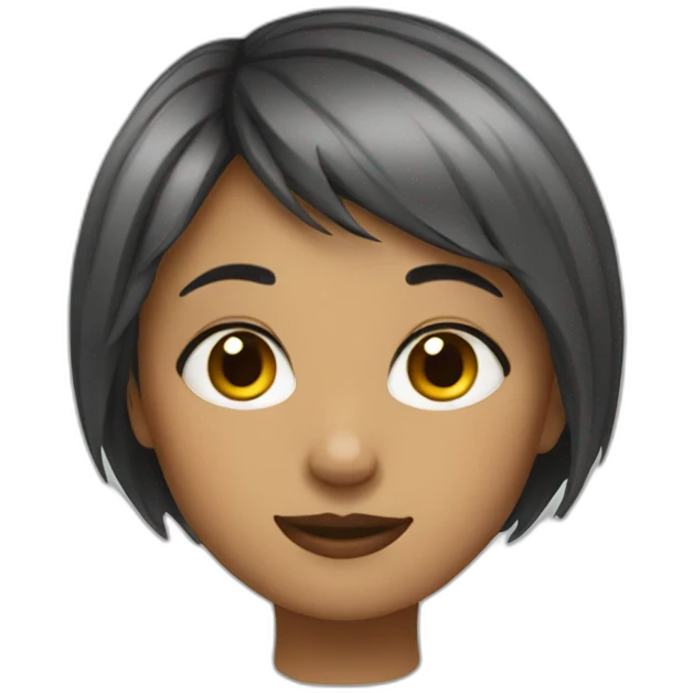 Short haired girl emoji