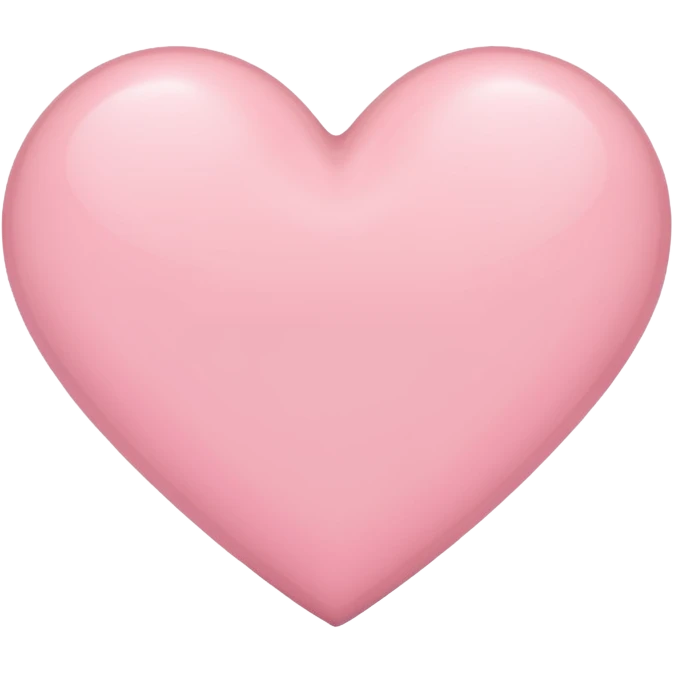 light pink heart emoji