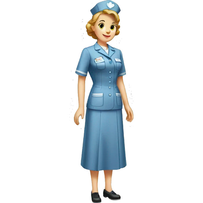 nurse uniform 1940 emoji