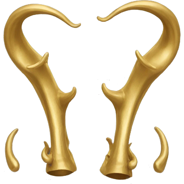 short gold horns emoji