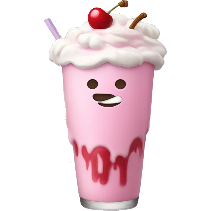cherry milkshake emoji