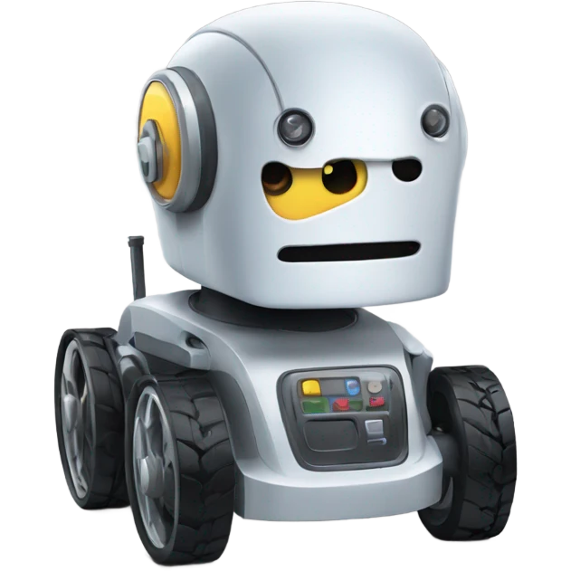 Robot driving emoji