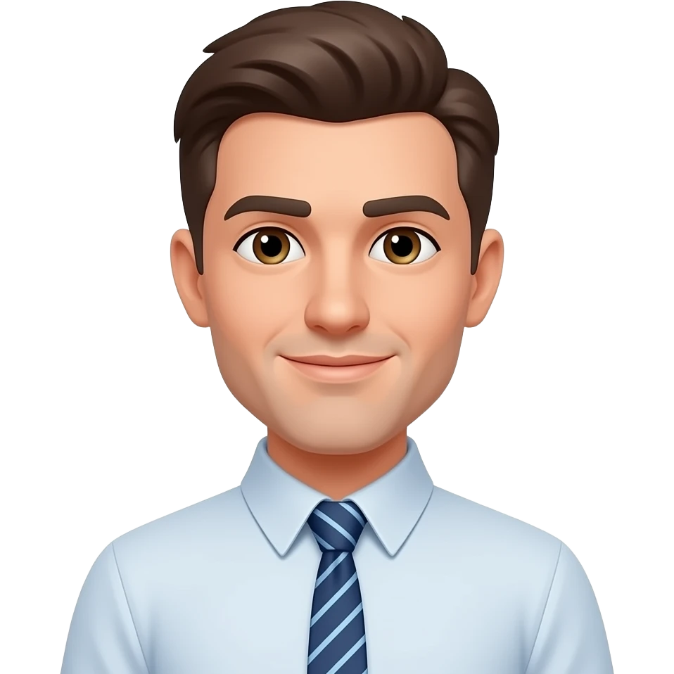 character with shirt and tie emoji