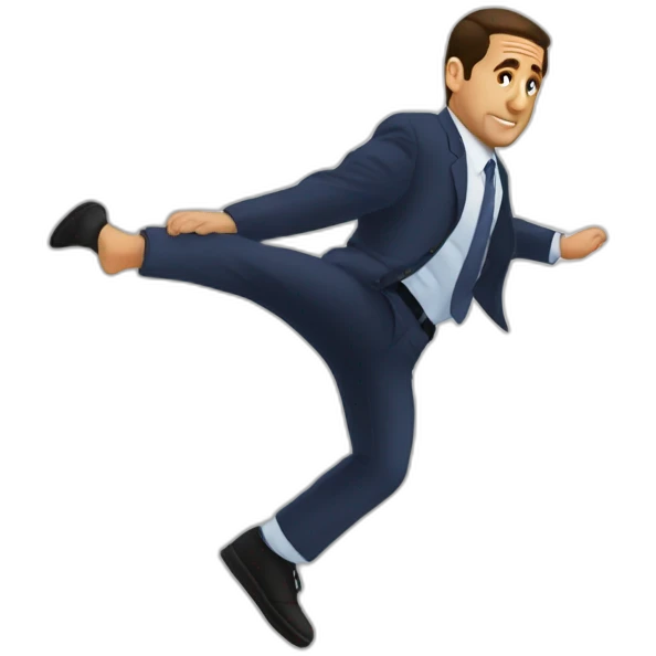 michael scott parkour jump emoji