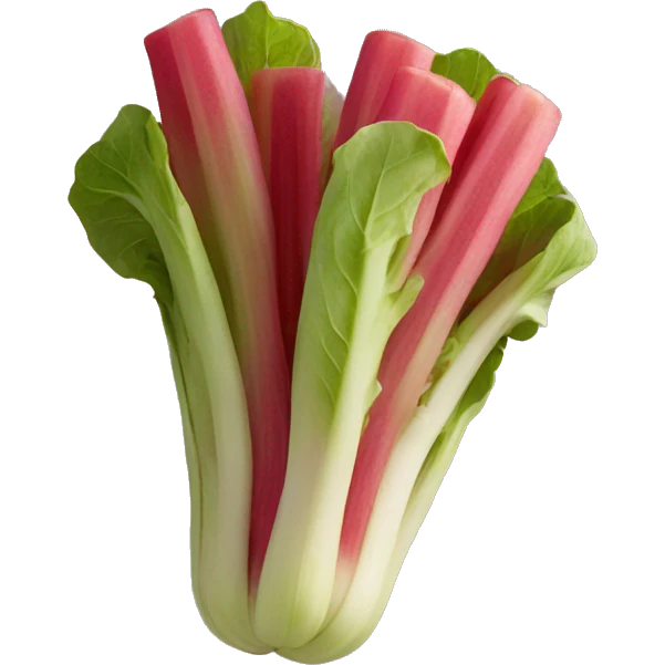 Fancy rhubarb emoji