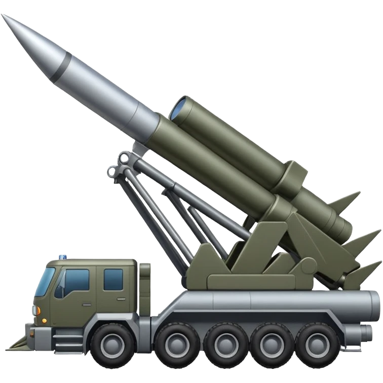 NATO military rocket launch system with many missles emoji