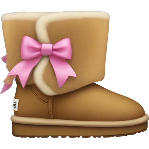 Uggs with bows on the back emoji