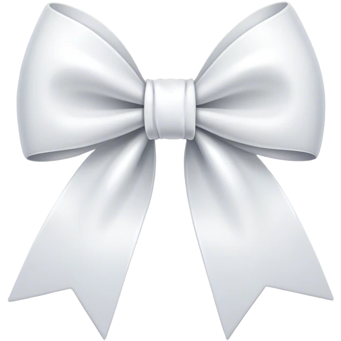 White bow emoji