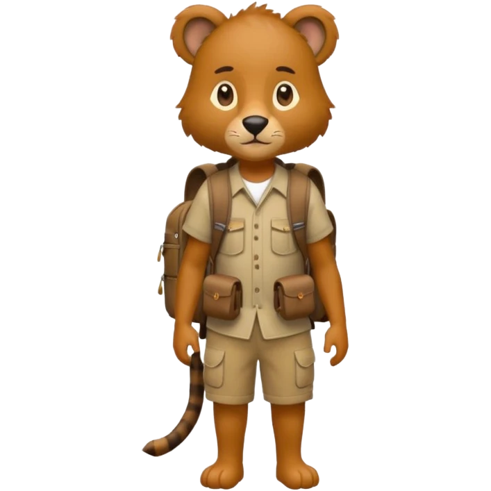  Safari Animal with Backpack  emoji