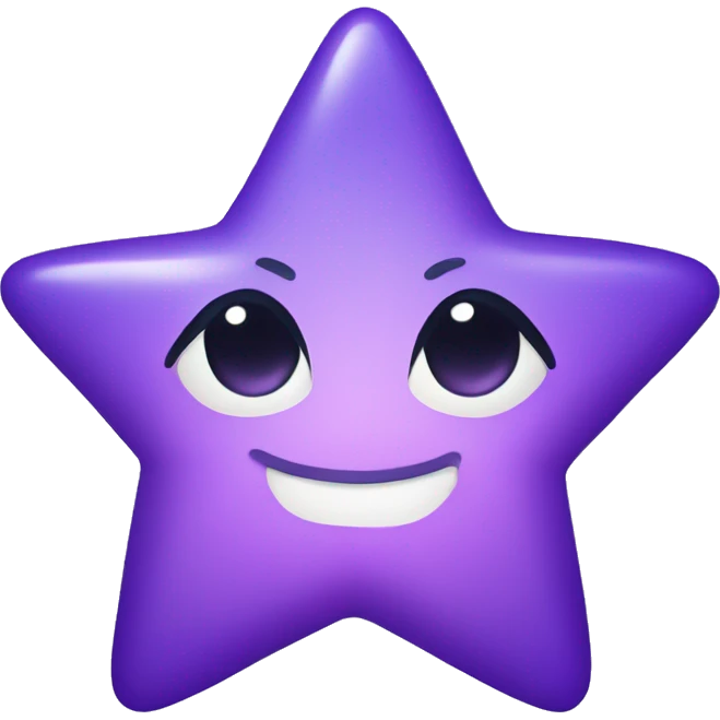 Purple twinkle star  emoji