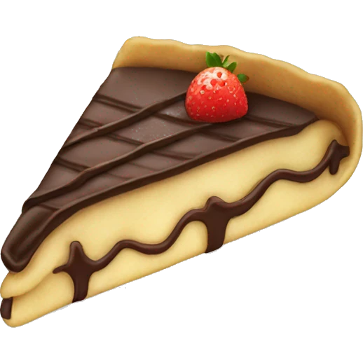 Chocolate crepe emoji