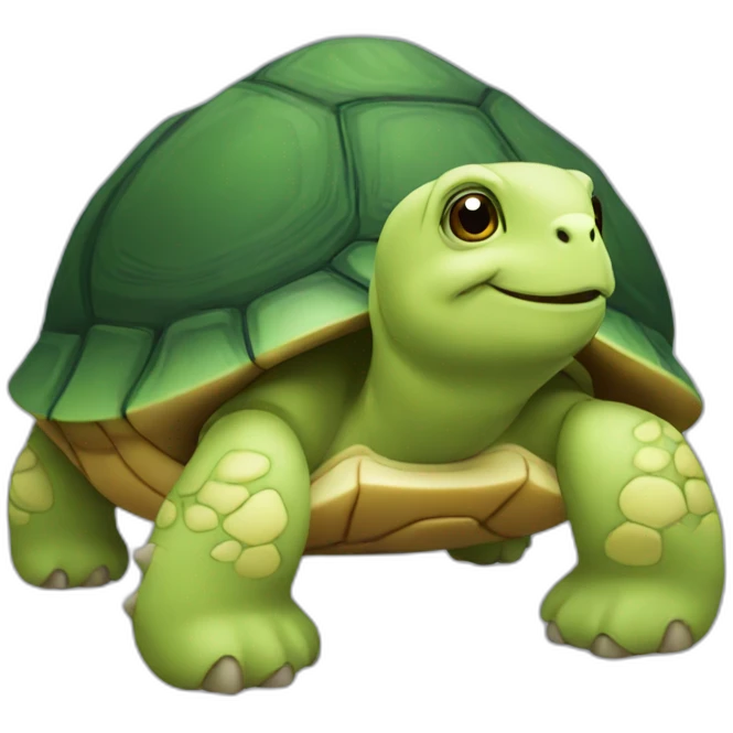 Chat sur tortue emoji