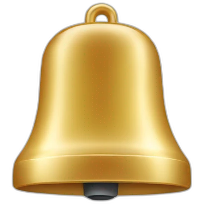 smartphone with a bell emoji