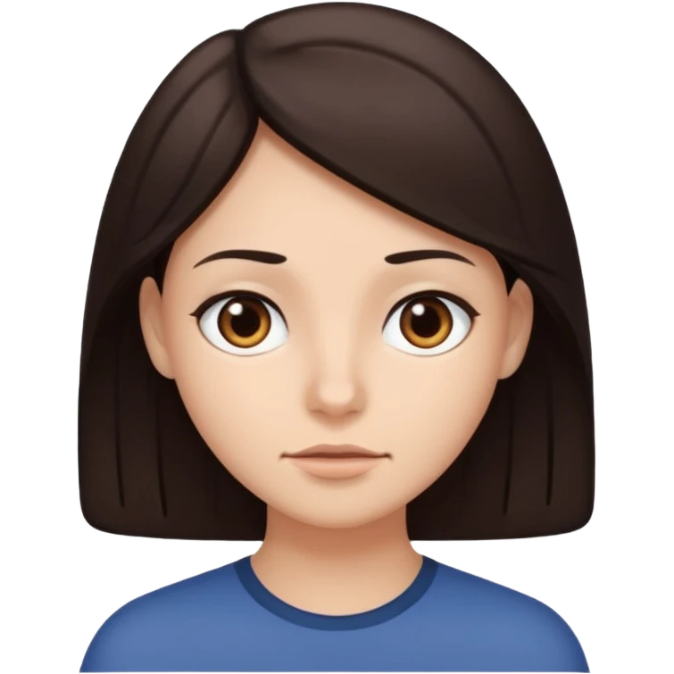 Wish Bone with dark brown hair emoji