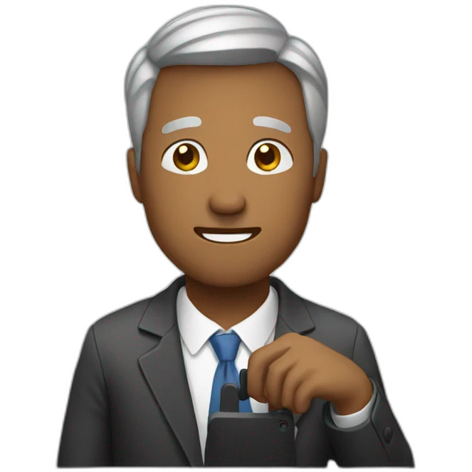 MAN with phone  emoji