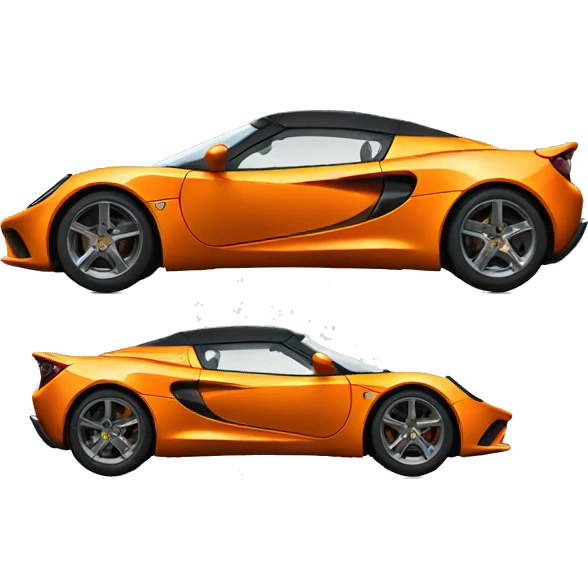 Lotus car orange emoji