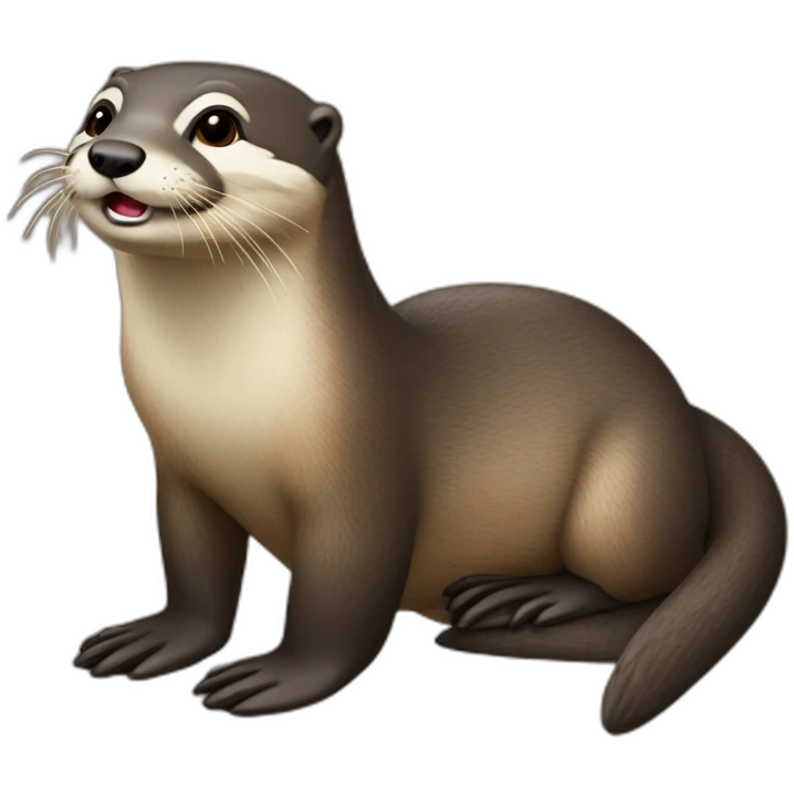 Loutre sur tostue emoji