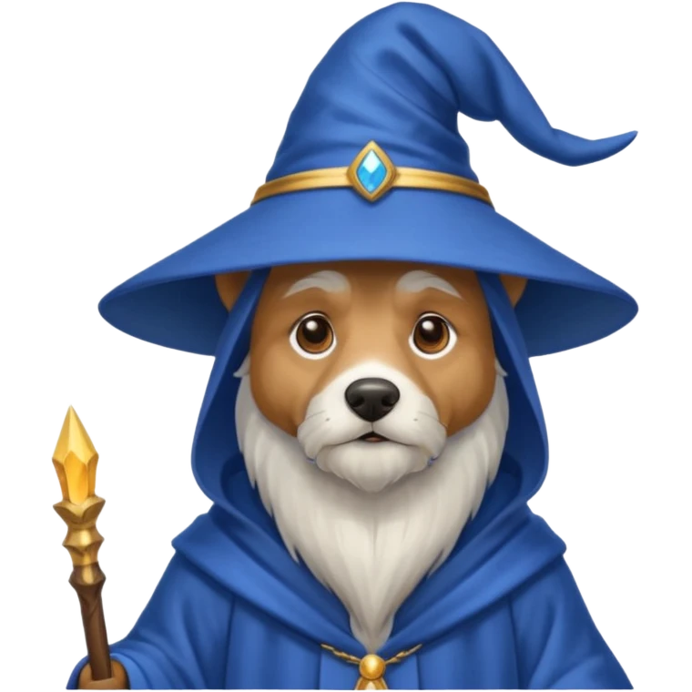 Dog wizard emoji