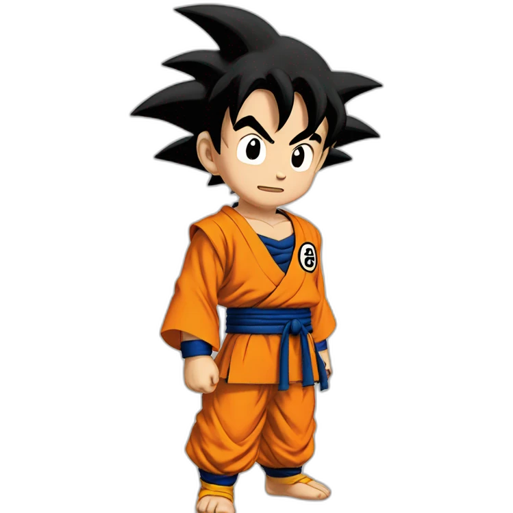 Kid Goku blink emoji
