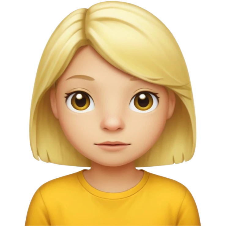 blonde frog with yellow shirt  emoji