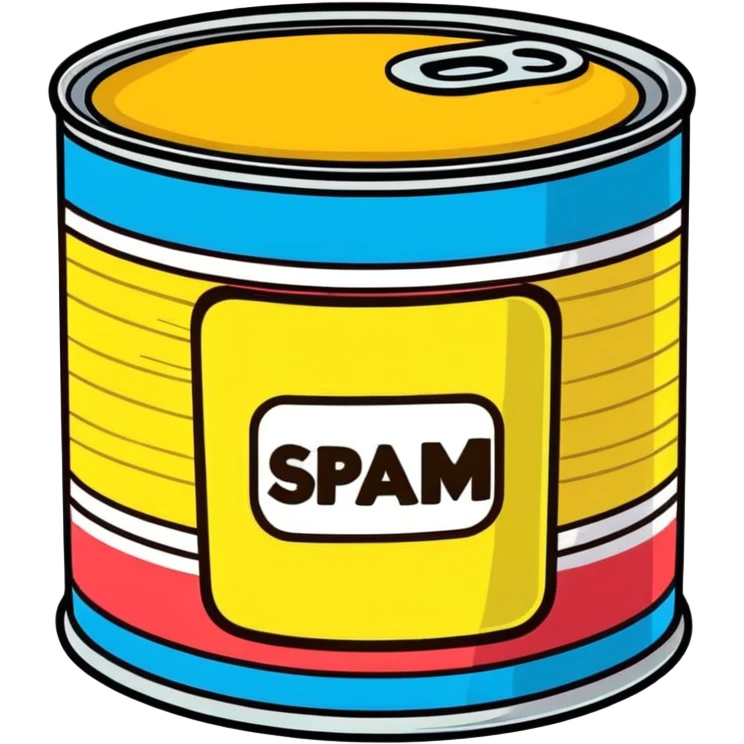 POP ART SPAM CAN emoji