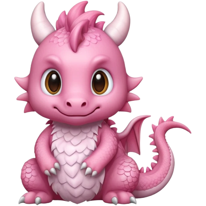 light pink cute dragon emoji