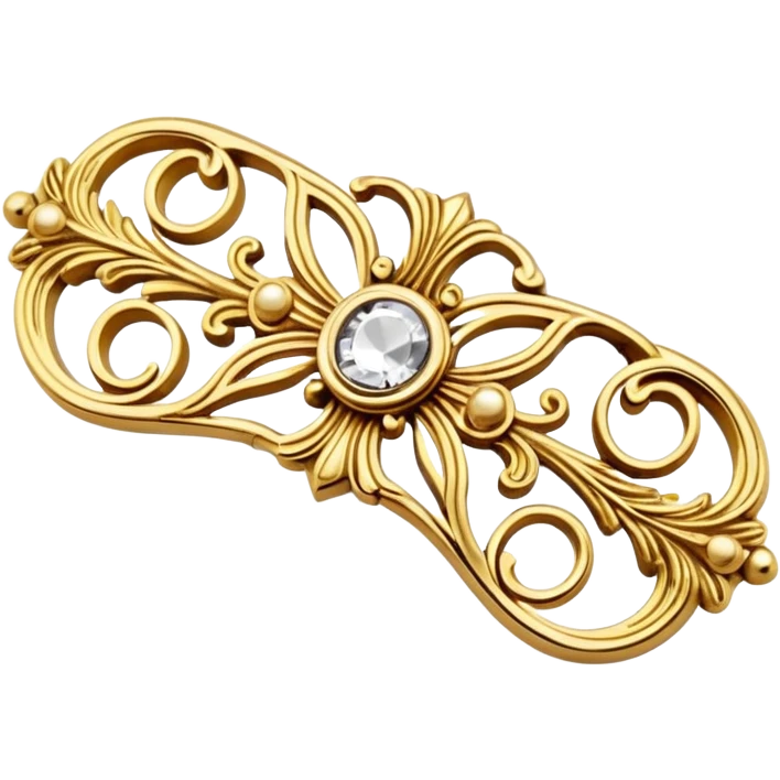 Decorative French hair clip emoji