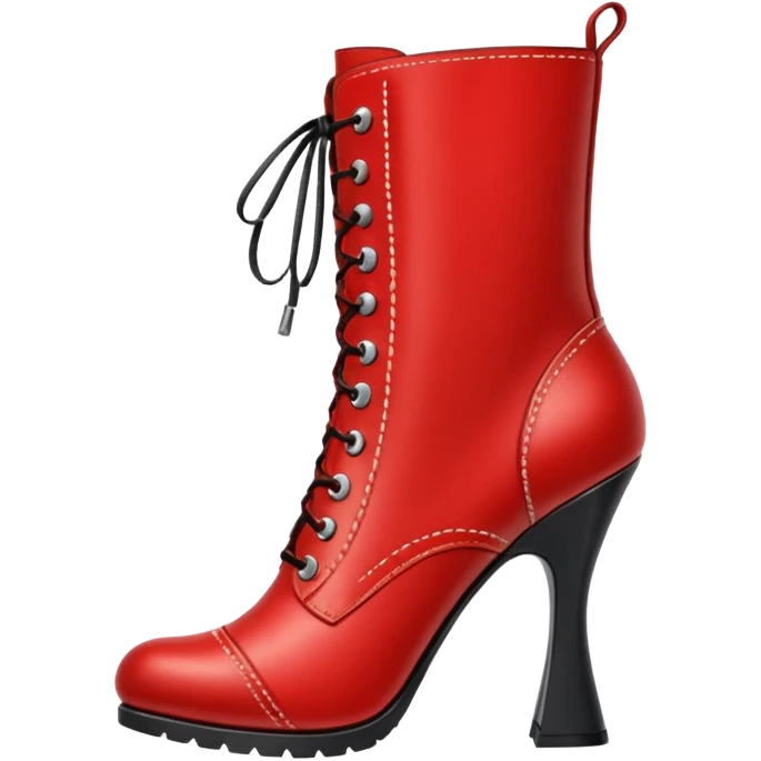 red letaher boots emoji
