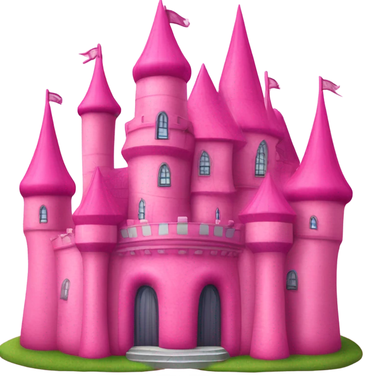 Pink inflatable castle  emoji