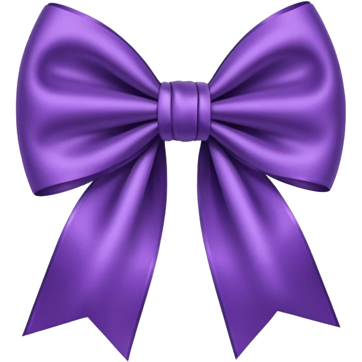 Purple bow emoji