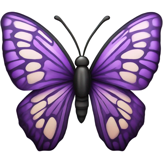 majestic purple butterfly  emoji