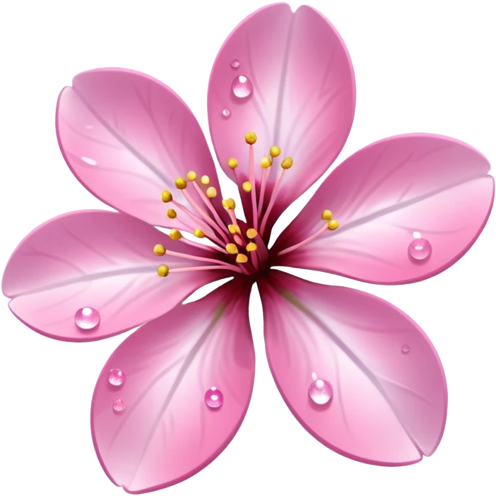 pink cherry blossom with sparkles emoji