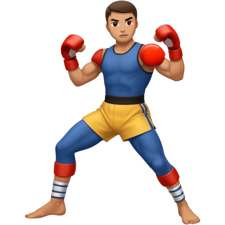 fighter kicking emoji